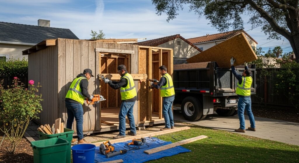 Professional Removal of the Sheds and Hot Tubs in Oakland