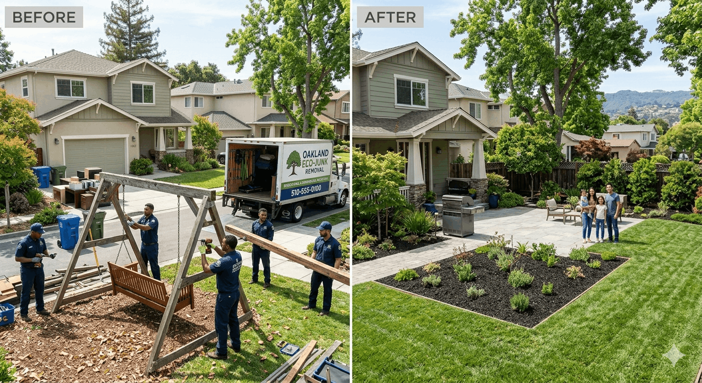 How Professional Swing Set and Playset Removal Creates More Backyard Space in Oakland