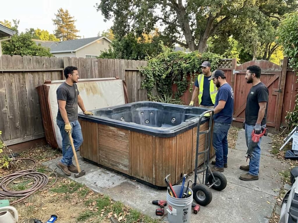 Hot tub removal in Oakland CA